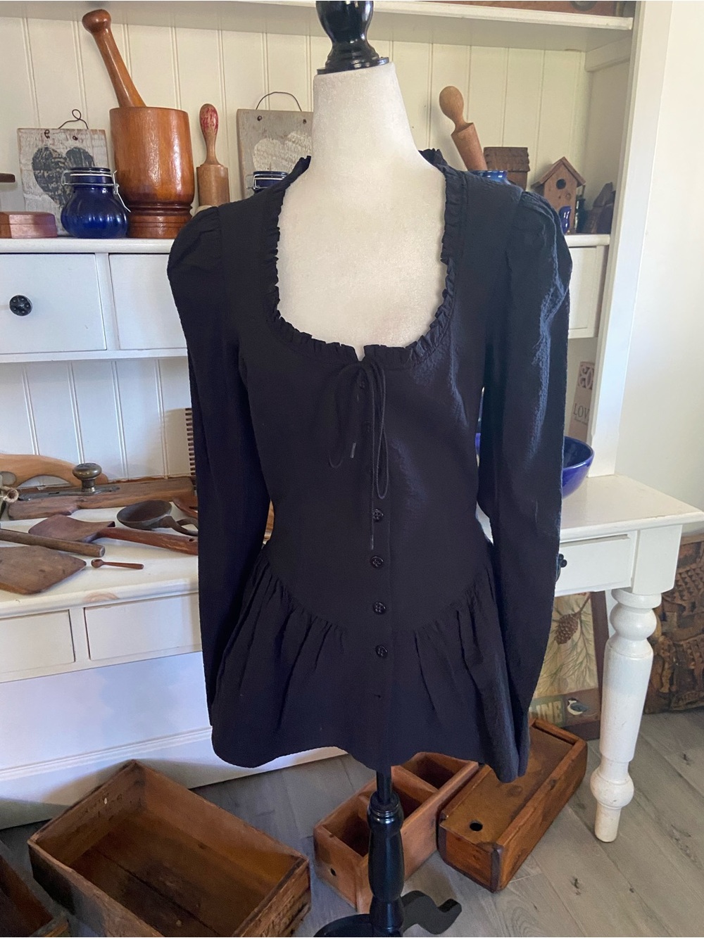 Betsey Johnson Black Blazer with Hot Pink Brand Tag